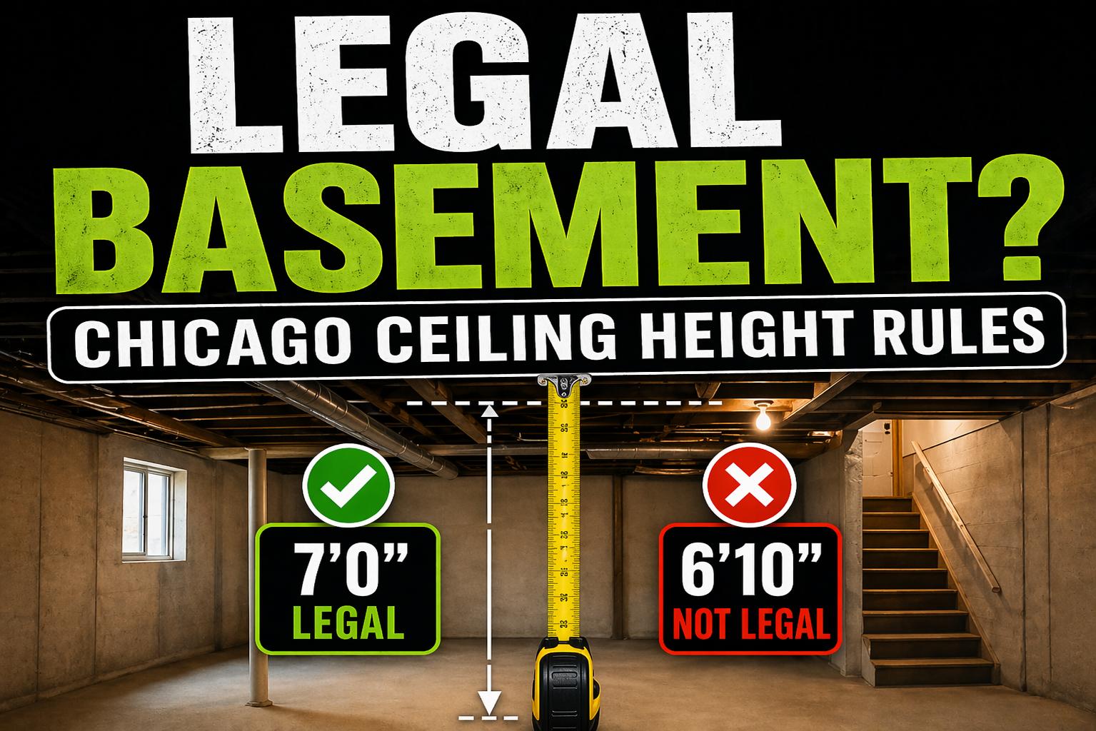 Chicago Garden and Basement Apartment Ceiling Requirements